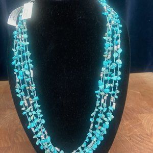 NWT Kenneth Cole 5 Strand Turquoise Necklace